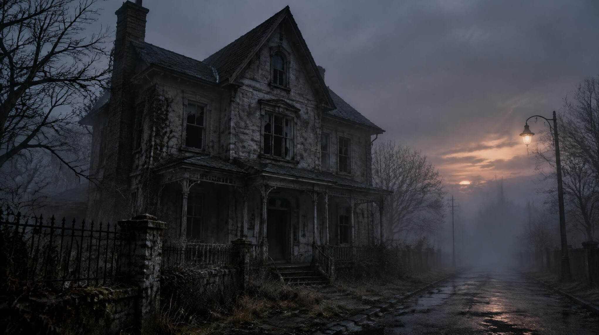 old abandoned house exterior